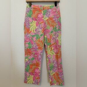 Lilly Pulitzer Tropical Frog Print Pants